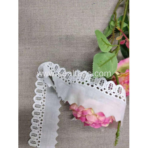 Newest Swiss Hot Sell Cotton Chemical Lace Trim